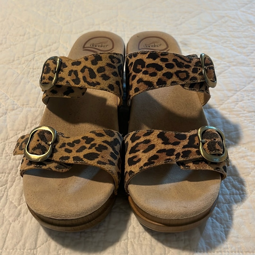 Dansko leopard sandals